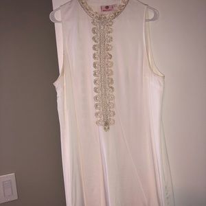 White & Gold Dress